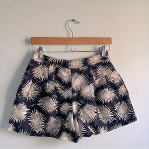Milly high waist print pattern shorts sz 4‎